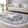 Alfombra de Cachemira de Imitación Simple Abstracta Engrosada Absorbente Felpudo para el Hogar Dormitorio Mesa de Centro Sofá Alfombra Estera Venta al por Mayor