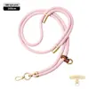 Cordón de alta gama original para teléfono móvil de 8 MM resistente para colgar en el cuello ajustable para exteriores anti-pérdida cuerda trenzada para muñeca dorada
