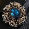 Broche Reina de Cristal de Lujo Ligero de Alta Gama Estilo Europeo, Pin Corsage Retro Lujoso, Accesorios de Ropa de Alta Gama para Mujeres