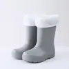 Botas de Lluvia Cálidas para Niños 2026 Nuevo Invierno Súper Ligeras de Media Caña Antideslizantes Suaves Botas de Lluvia para Niños Niñas Bebés Zapatos de Agua