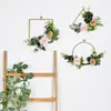 Fabricante de Arte Floral Qi Hao Rosas Artificiales/Flores de Té/Hojas de Dinero, Plantas Verdes Artificiales de Hierro Forjado, Soportes Decorativos para Flores, Colgantes de Pared