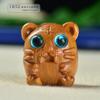 Sándalo Verde Tallado Lindo Tigre Colgante DIY Llavero Sándalo Rojo Colgante para Bolsos de Hombre y Mujer Adornos Culturales de Juego