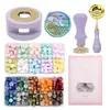 Conjunto de Grânulos de Cera para Selagem Conjunto Completo 24 Compartimentos Carimbo de Cera para Selagem Grânulos de Cera Combinando Envelopes Forno Pinças Ferramentas Conjunto Completo