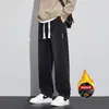 Calça Jeans Reta Solta de Perna Larga 2025 Inverno Novo Retro Masculina Casual High Street Roupa de Trabalho Americana Calça Longa