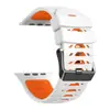 A Nova Pulseira Trapezoidal de Silicone Bicolor Integrada do Fabricante para Apple Watch Ultra S10/9/8/7/6