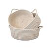Cesta de Armazenamento Artesanal Moda Simples Desktop Corda de Algodão Diversos Lanche Brinquedo Controle Remoto Cesta de Armazenamento Cesta de Armazenamento
