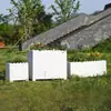 Frete grátis Caixa de flores retangular de PVC para pátio e varanda, vaso para plantio de vegetais, caixa de flores externa, vaso de flores para cerca