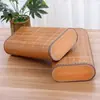 Almohada Fresca de Verano Hueca Tejida de Bambú Almohada Fresca para Adultos Cuentas de Mahjong Protección del Cuello Estudiante Refrescante de Verano Almohada de Esterilla Fresca para una Persona