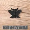 Patches Bordados para Computador em Couro Atacado, Insígnias Pequenas Pretas, Etiquetas Bordadas, Patches de Decoração para Roupas, Apliques