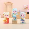 Muñeca Linda Hanfu Famosa en Internet con Brisa de Primavera Caja Ciega Disfraz Antiguo Artesanía de Resina Decoraciones de Escritorio de Oficina