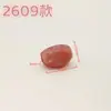 Jade sintético duas cores em formato de nuvem, irregular, com furo grande, contas de pedra sintética para pulseira DIY, corrente de celular, bolsa de tecelagem, acessórios de joia