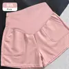 Shorts de Maternidade para Mulheres, Estilo Verão Fino para Figuras Baixas, Esportes, Não Apertam, Calças Wide-Leg Emagrecedoras, Leggings de Maternidade