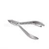 Fábrica venta caliente acero inoxidable tijeras para piel muerta tenedor simple herramienta para uñas alicates herramienta de manicura con púas 8711B