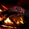 Guantes de Silicona Resistentes al Calor para Barbacoa para Hornos de 800 Grados, Hornos de Microondas y Ollas Calientes, Resistentes a Altas Temperaturas, a Prueba de Aceite y Anti-Quemaduras