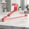 Percha Cóncava Plana de 40 cm con Ganchos para Colgar Ropa, Percha de Hierro