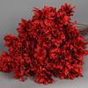 Flor de simulación roja flor de fila guía de camino de boda material flor techo decoración arte floral flor falsa rojo vino flor de boda