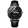 Reloj de Cuarzo Djijie Silencioso Moderno Luminoso Versión Coreana Doble Calendario para Hombres, Adecuado para Estudiantes y Estudiantes de Secundaria