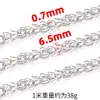 Corrente de Pétala de Flor Tridimensional de Aço Inoxidável Corrente Personalizada da Moda para Colar Pulseira DIY Feita à Mão Acessórios de Material de Corrente Enfeites de Corrente Acessórios