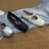Zapatos Mary Jane Retro Franceses con Cordones para Primavera para Mujer Versátiles de Corte Bajo Zapatos Individuales Estilo Nuevo 2026 Bailarinas Planas