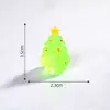 Nuevo micropaisaje navideño con escena de nieve, anciano, muñeco de nieve, tren, caja, calcetines navideños, pequeñas campanas de regalo, adornos de resina
