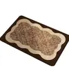 Tapete de Chão para Banheiro Tecido de Linho de Vento Tapete para Banheiro e Vaso Sanitário Absorvente Secagem Rápida Tapete para Pés Retro Resistente ao Desgaste Resistente à Sujeira Tapete Antiderrapante