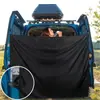 Cortina Protetora Solar para Carro Transfronteiriça, Cortina Blackout de Privacidade Montada no Carro, Divisória Frontal e Traseira para Interior de Carro, Cortina de Proteção Solar e Isolamento Térmico, Cortina de Chuveiro Externa