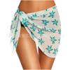 Vestido Corto de Gasa para Playa para Mujer Moda Europea y Americana Transparente Envolvente para Bikini Chifón Cubre Traje de Baño Ropa de Playa Casual