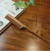 Pente de cabeleireiro, pente de dentes finos, pente de sândalo, pente de dentes largos para cuidados com o couro cabeludo e alisamento do cabelo, pente plano para massagem na cabeça