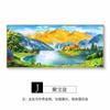 Pintura de Paisaje Cornucopia Rizhao Jinshan Decoración de Sala de Estar Pintura de Pared de Fondo de Sofá Colgante Pintura al Óleo de Aleación de Aluminio