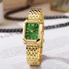 Relógio Feminino de Aço Dourado High-End Moda Relógio de Pulso Feminino Moda Quartzo