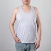 Chaleco de algodón jersey para hombre de mediana edad y anciano al por mayor, verano, talla grande para gorditos, para papá, ocio, camisa básica para el hogar