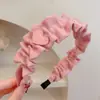 Faixa de Cabelo Rosa para Meninas, Design de Coroa Alta, Presilha de Cabelo Novo Estilo 2026, Faixa Larga para Lavar o Rosto, Acessório de Cabelo Doce e Fofo