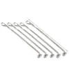 Agulha de gancho longo de três vias, tamanho pequeno, de dupla extremidade, para reparo de suéter, esconder pontas de fio, ferramenta de tricô, transfronteiriça com agulha de gancho de língua, língua viva