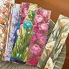 30 Peças de Marcadores de Página em Vitral Floral, Papelaria Retrô Personalizada, Livros, Material Escolar, Marcadores de Página Criativos