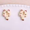 Gatinho Fofo Donut Resina Cola de Creme Chaveiro DIY Grampo de Cabelo Adesivo de Geladeira Capa de Celular Acessórios de Joias