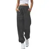 Roupas Femininas Transfronteiriças Europeias e Americanas Amazon Fashion Calças Leggings Esportivas Casuais de Cintura Alta com Ajuste na Cintura Calças de Casa Calças Longas para Mulheres