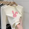 Ropa interior para niñas de otoño e invierno con forro polar, camiseta de manga larga ajustada estilo coreano, top interior cálido cepillado para niños mayores