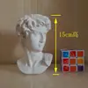 15 cm Gao David Mini Pequena Resina Imitação Gesso Estátua Cabeça Estilo Europeu Ornamentos Retrato Estilo Nórdico Figura Escultura