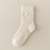Calcetines cálidos de otoño e invierno para mujer, calcetines de cachemira para hombre, calcetines extra gruesos con forro polar, calcetines de lana cálidos para invierno, medias