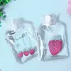 Bolsa de Água Quente Transparente Desenho Animado Portátil para Estudante Mini Injeção de Água Aquecedor de Mãos Aquecedor de Barriga para Menina Bolsa de Compressa Quente à Prova de Explosão