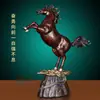 Jishanyuan "suba ao topo" ornamentos de cavalo de cobre cavalo para o sucesso decoração de sala de estar lucky artesanato A0010