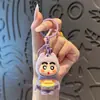 Superman Shin-Chan Pelúcia Texturizada Chaveiro Boneco Desenho Animado Pingente Casal Combinando Decoração de Mochila Pequeno Presente Atacado