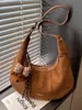 Bolso Bandolera Retro de Nicho Bolso Dumpling para Mujer 2025 Invierno Nuevo Estilo Lujo Accesible Simple Bolso Versátil de Hombro Cruzado