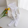 Leggings blancos para niños, ropa delgada de verano para niños, pantimedias Joker, pantalones de malla calada, fabricantes, venta al por mayor