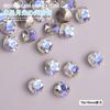 Celebridade da Internet Super Brilhantes Pedras Strass para Unhas Fundo Pontiagudo Branco Pedras Strass Irregulares Formato de Coração Doce de Rocha Acessórios para Cabeça Octagonais Acessórios para Nail Art