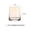 Vaso para Enjuague Bucal Estilo Hotel de Gama Alta para Uso Doméstico Estilo Ins B&B, Vaso de Vidrio Colorido Trapezoidal Resistente al Calor, Vaso de Whisky