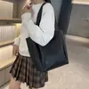 2026 Casual Retrô Trama Grande Grande Capacidade Simples Cor Sólida Estiloso Estilo Coreano Estilo Preguiçoso Bolsas Tote de Ombro Único Sob o Braço