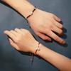 Campana Año de la Rata Año del Nacimiento Pareja Pulsera de Cuerda Roja Femenina Plata Esterlina Regalo Par de Conmemorativa Pareja Cuerda Tejida a Mano para Hombre