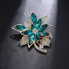 Elegante y con Estilo Broche de Cristal para Mujer, Sencillo Versátil Pin Fijo para Traje Abrigo Accesorio