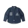 Beijie Moda Masculina 2026 Outono Nova Chegada Bolso com Patch Camisa Jeans Masculina Camisa Lavada Retrô Jaqueta Tendência